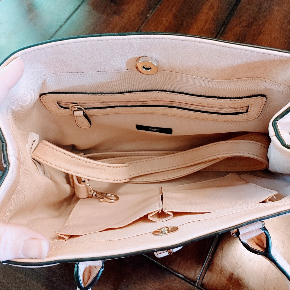 .Blush Pink Satchel with Shoulder Strap - Picture 2 of 11